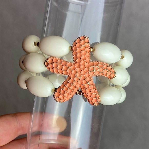 Macy's Jewelry - COPY - Starfish Sea Star Gold and White Bracelet